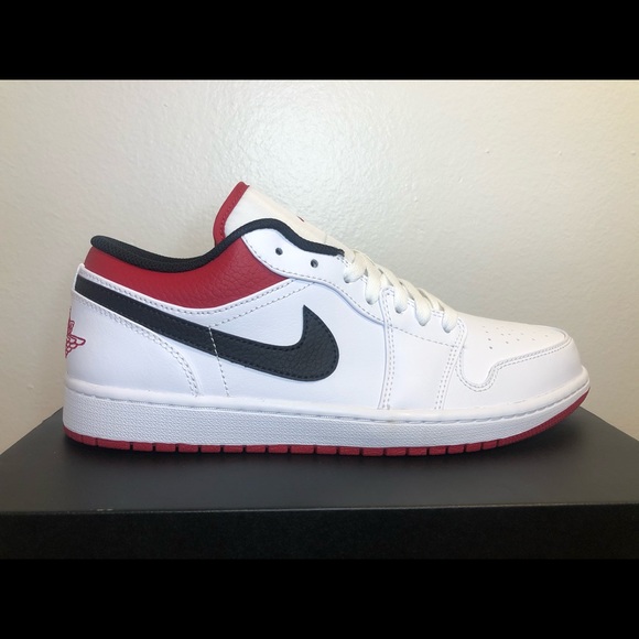 ⚠️SOLD⚠️ Jordan 1 Low “White/Gym Red” Sz 10.5 - Picture 3 of 8